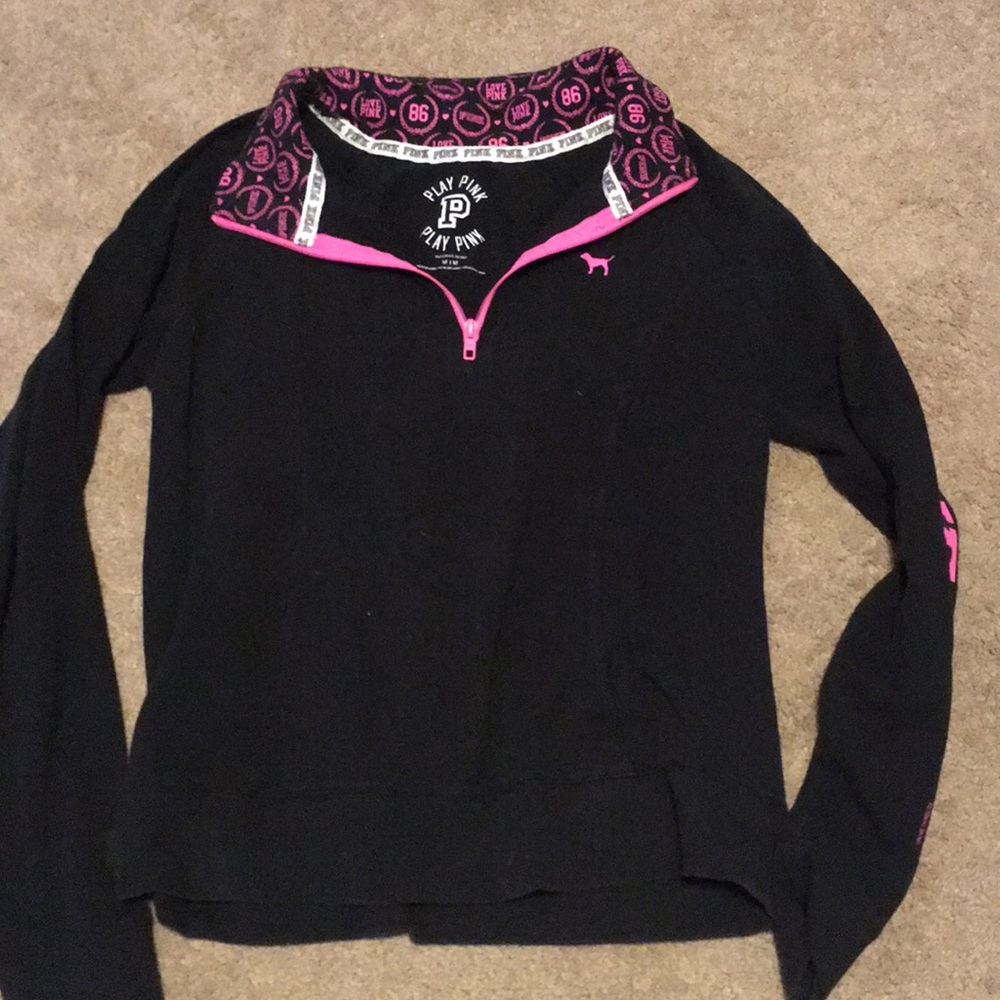 Final price! PINK quarter zip pull over